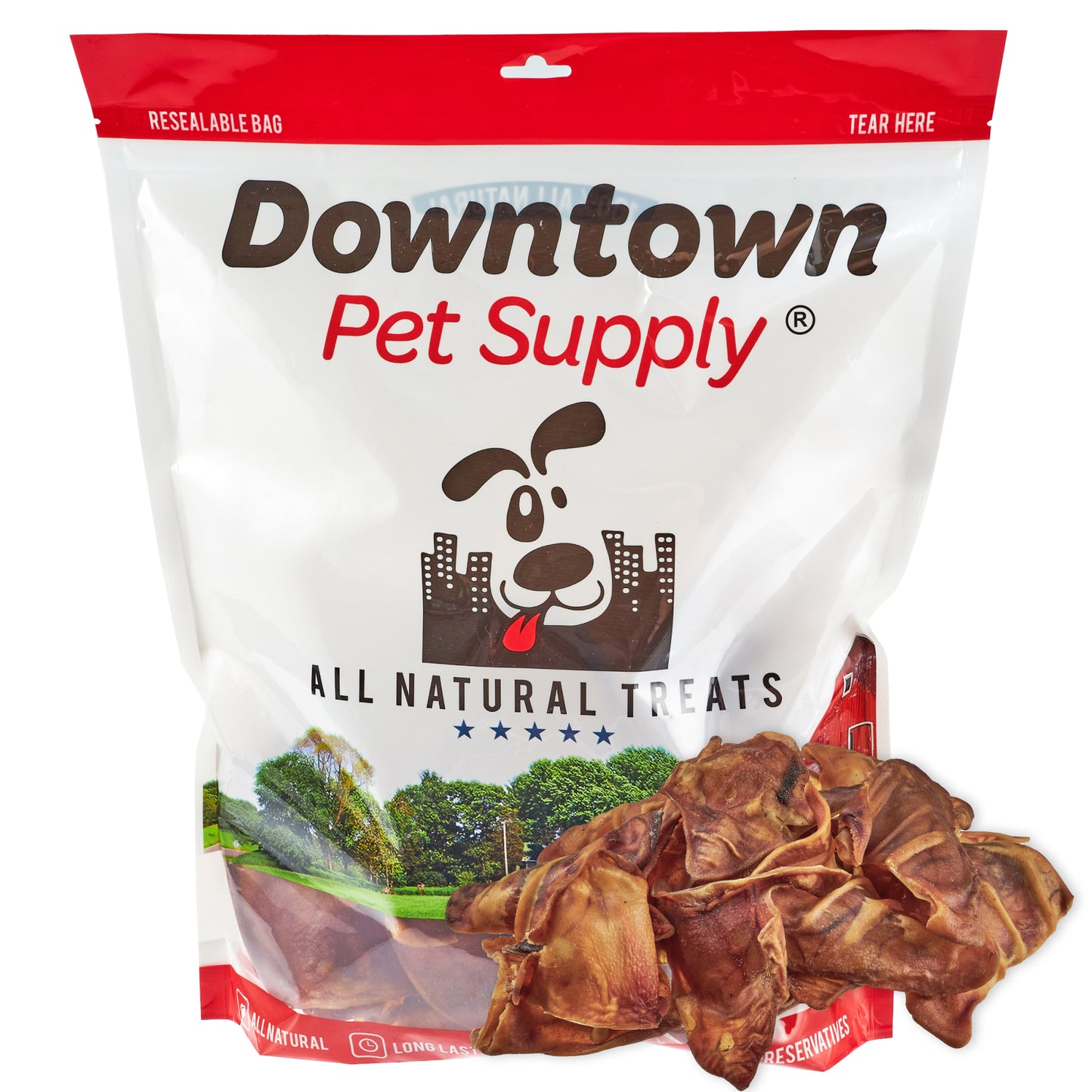 Jumbo Pig Ears - 100% Natural Dog Chew Treats