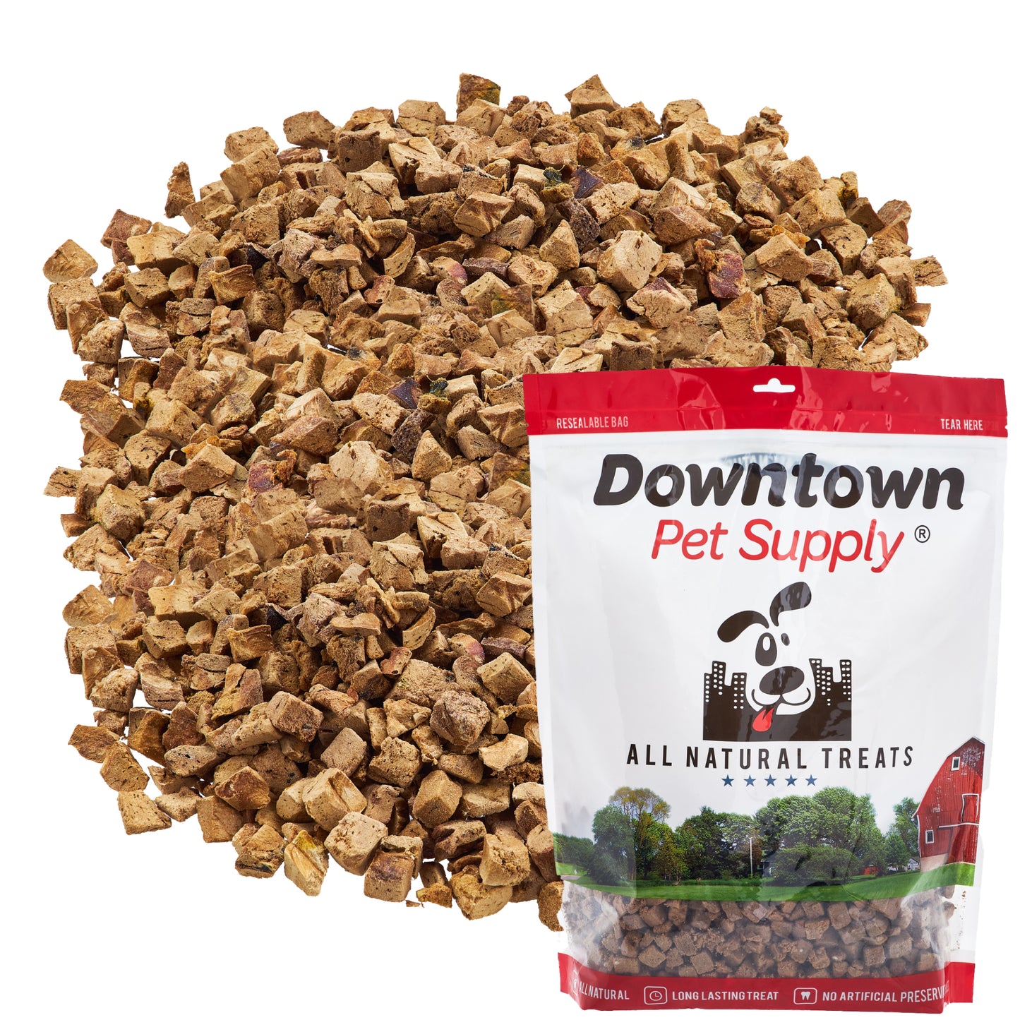 1/3" Freeze Dried Raw Dog Food - Multi-Pack and Flavor Options
