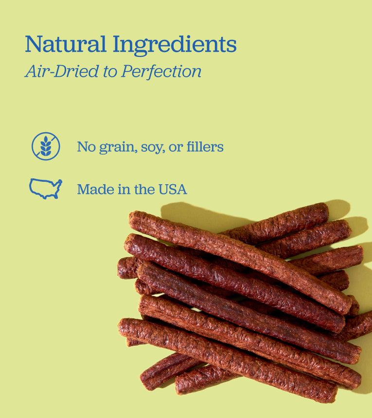 USA-Made Air-Dried Duck and Chicken Jerky Sticks