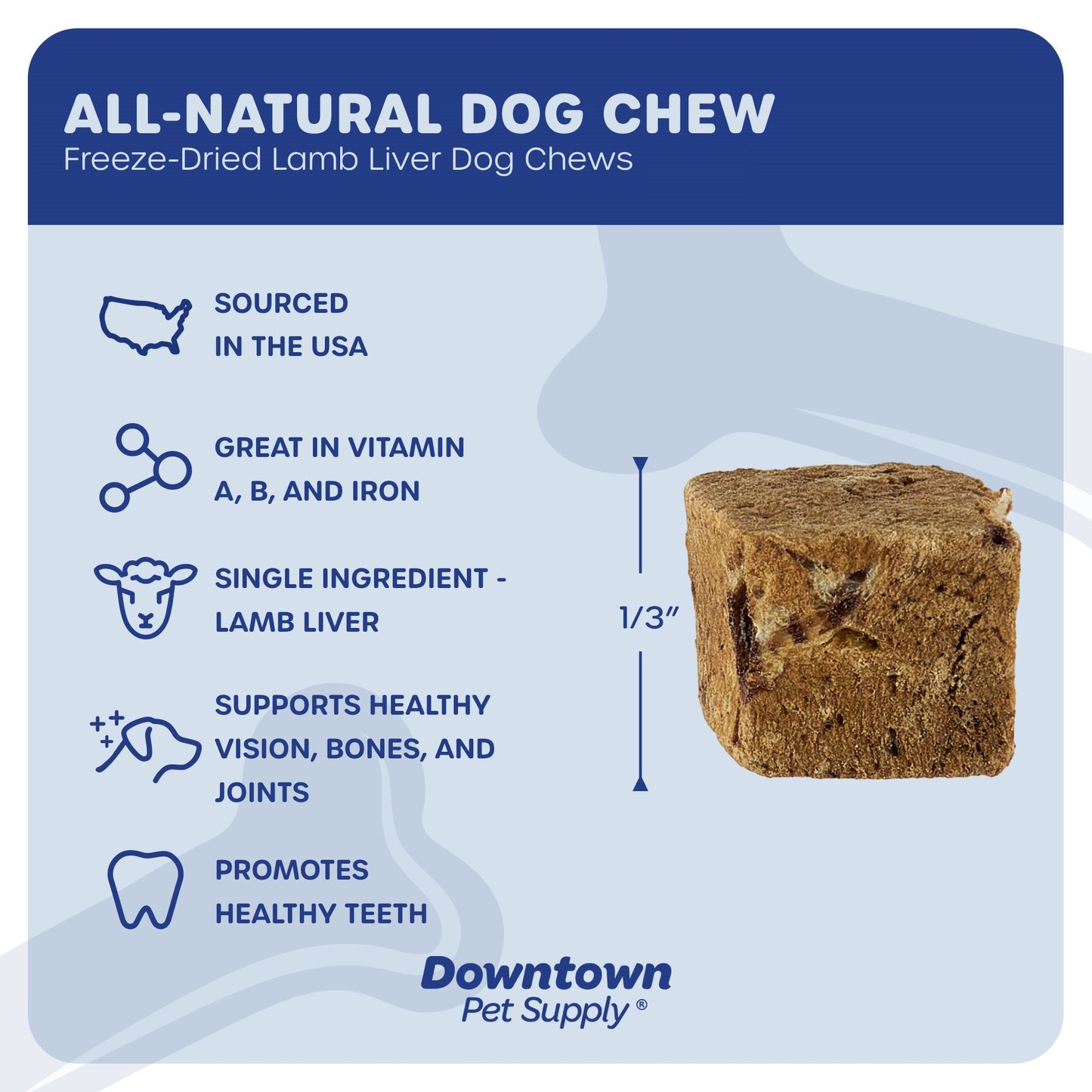 1/3" Freeze Dried Raw Dog Food - Multi-Pack and Flavor Options