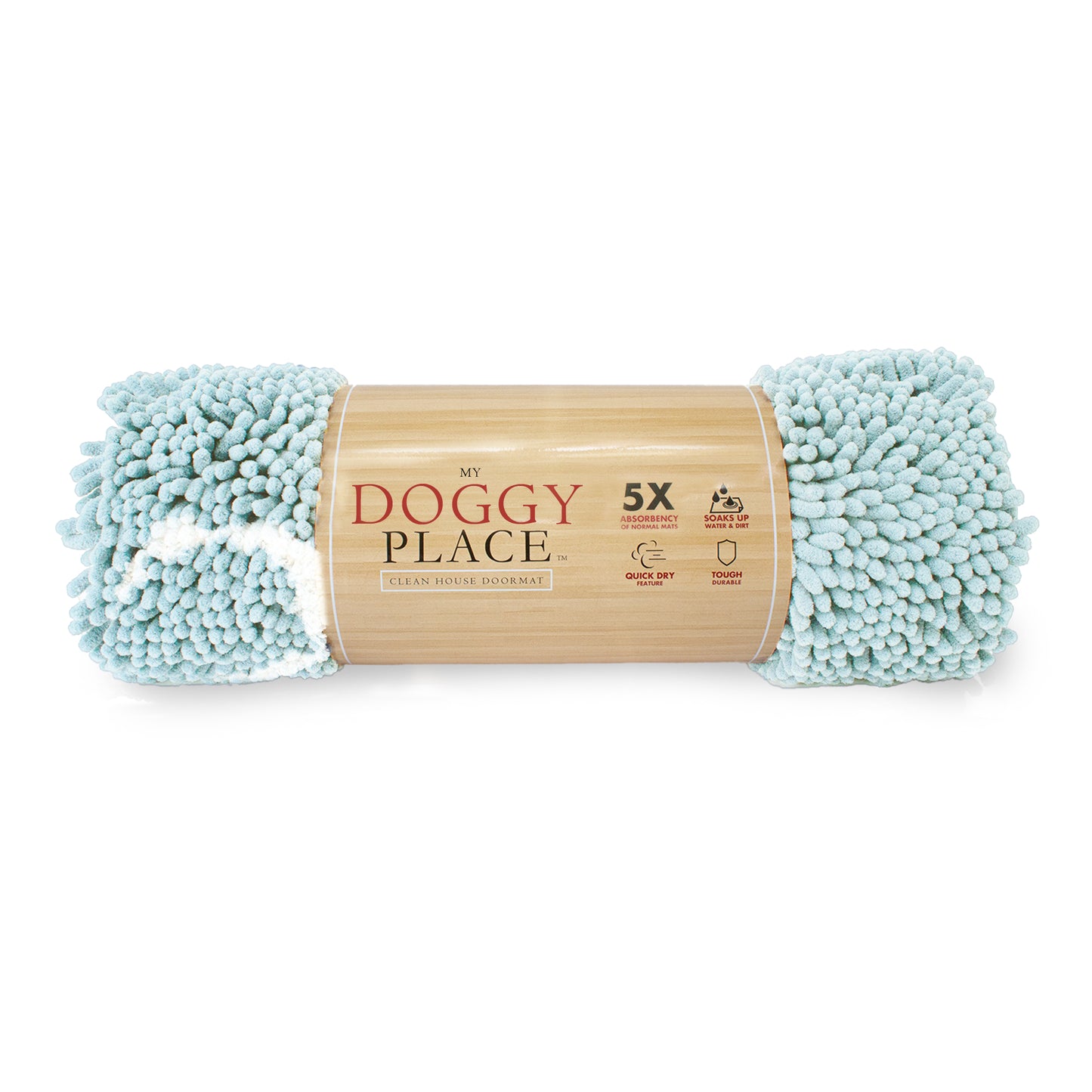 My Doggy Place - Ultra Absorbent Microfiber Dog Pet Door Mat, Durable, Quick Drying, Washable, Prevent Mud Dirt, Keep Your House Clean (Paw Print Design)