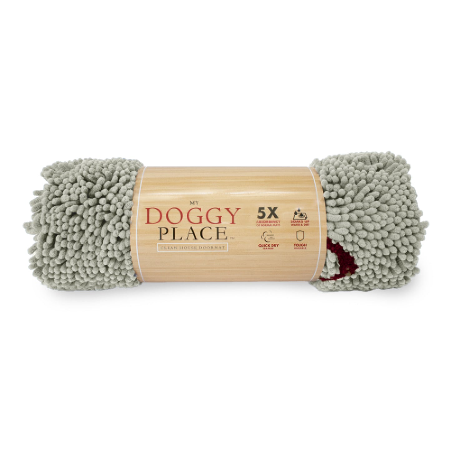 My Doggy Place - Ultra Absorbent Microfiber Dog Pet Door Mat, Durable, Quick Drying, Washable, Prevent Mud Dirt, Keep Your House Clean (Paw Print Design)