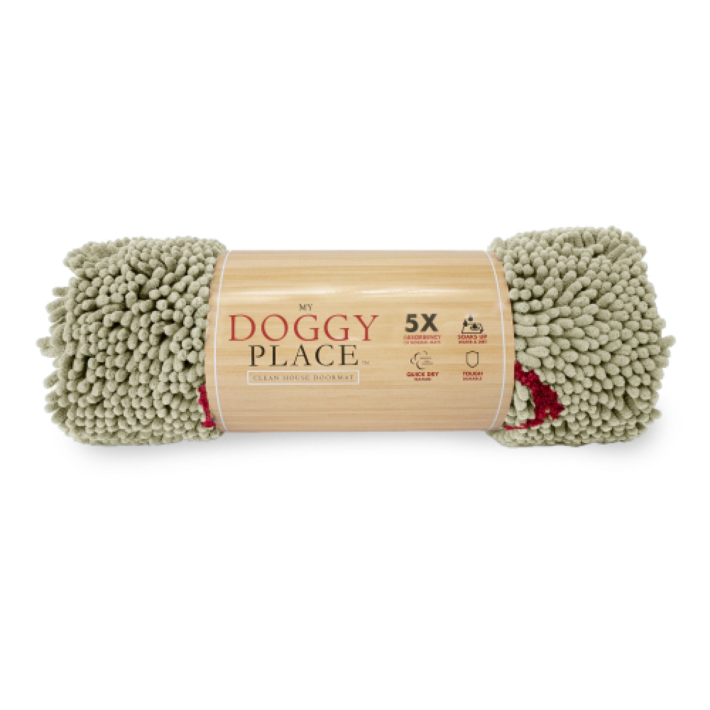 My Doggy Place - Ultra Absorbent Microfiber Dog Pet Door Mat, Durable, Quick Drying, Washable, Prevent Mud Dirt, Keep Your House Clean (Paw Print Design)