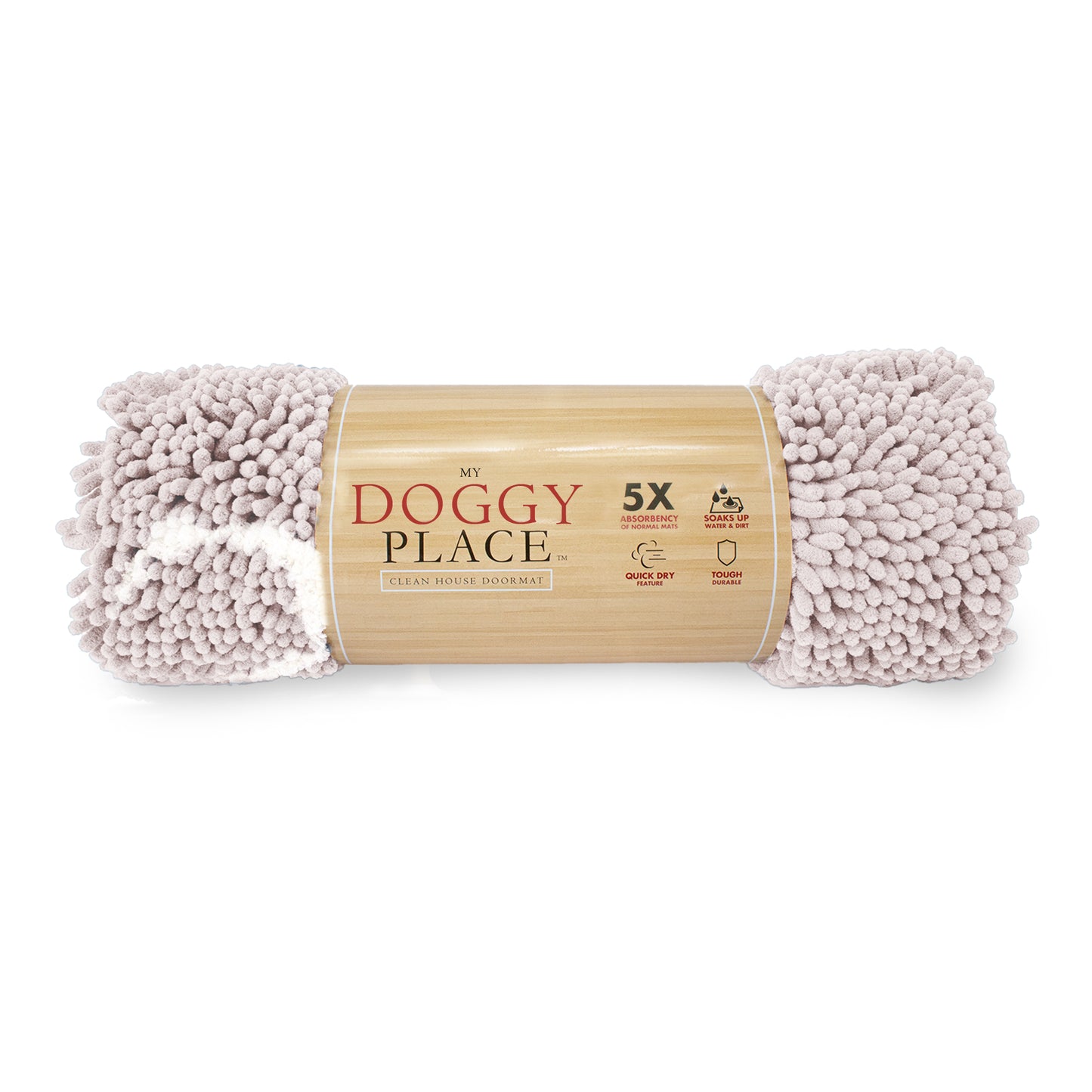 My Doggy Place - Ultra Absorbent Microfiber Dog Pet Door Mat, Durable, Quick Drying, Washable, Prevent Mud Dirt, Keep Your House Clean (Paw Print Design)