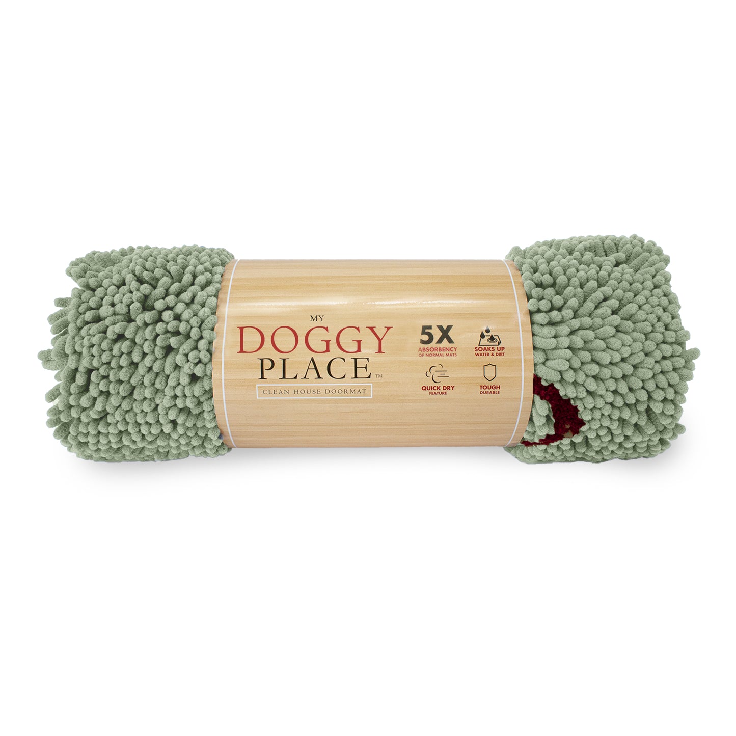 My Doggy Place - Ultra Absorbent Microfiber Dog Pet Door Mat, Durable, Quick Drying, Washable, Prevent Mud Dirt, Keep Your House Clean (Paw Print Design)