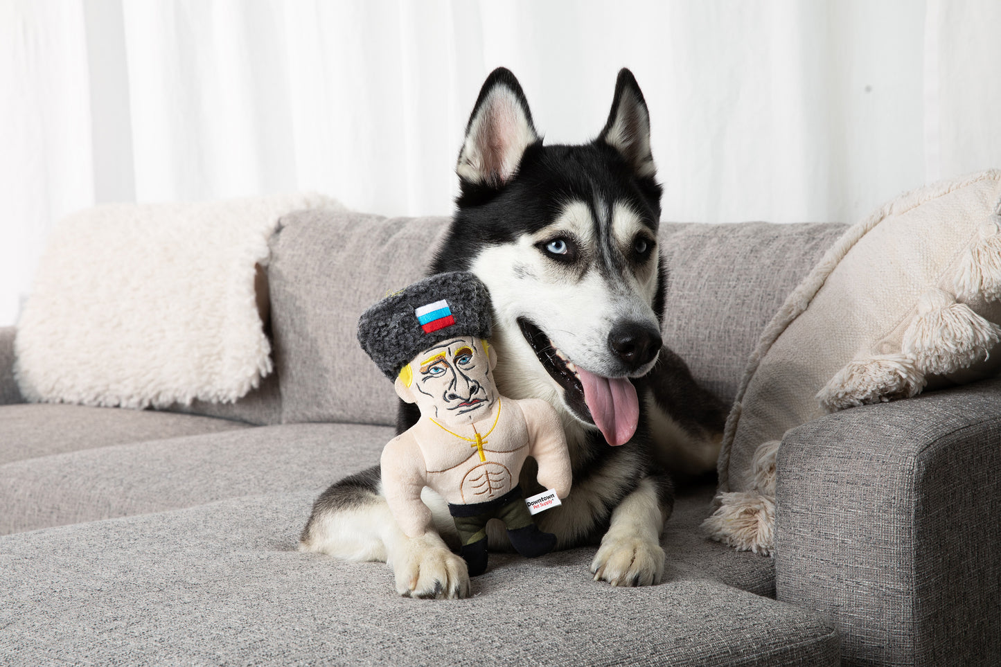 Political Dog Chew Toy with Squeaker