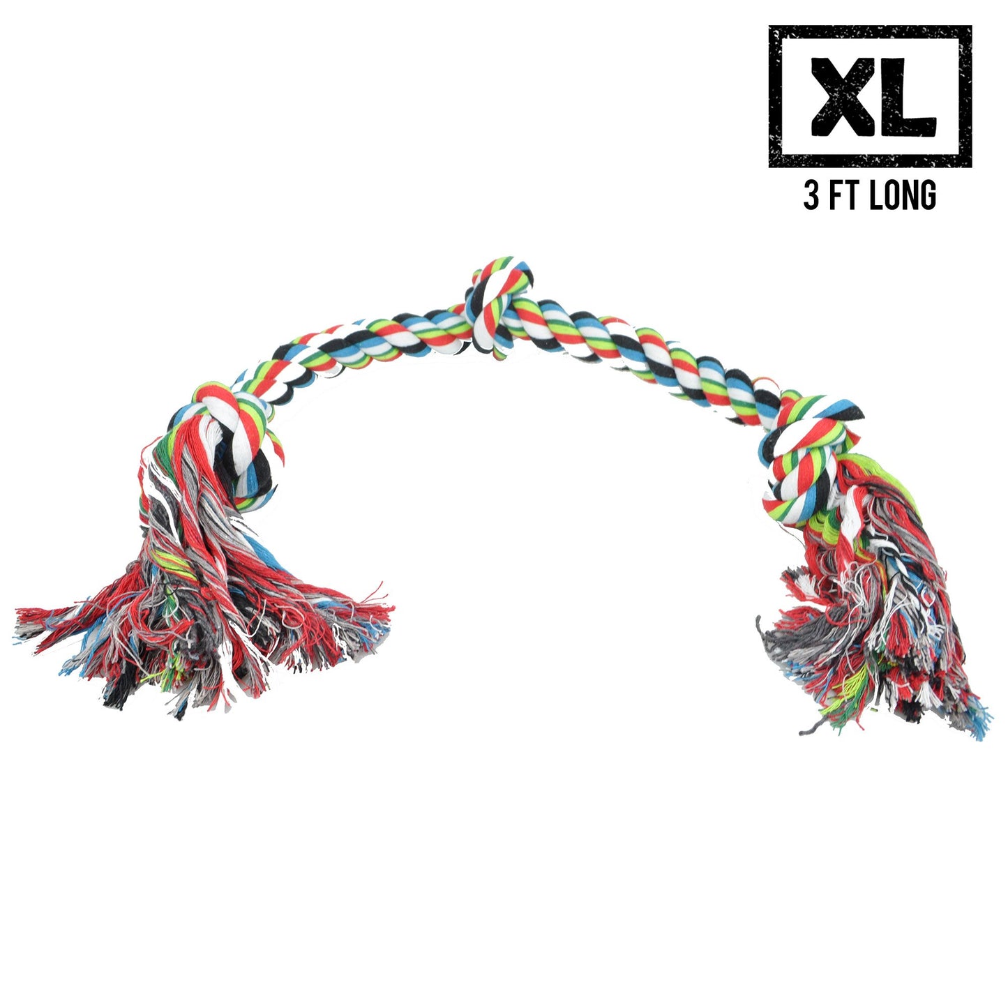 3' Dog Cotton Rope - Chew and Tug Toy for Aggressive Chewers
