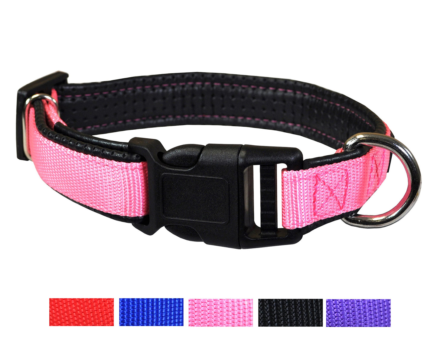 Adjustable Quick Release Dog Collar - Multi-Size and Color Options