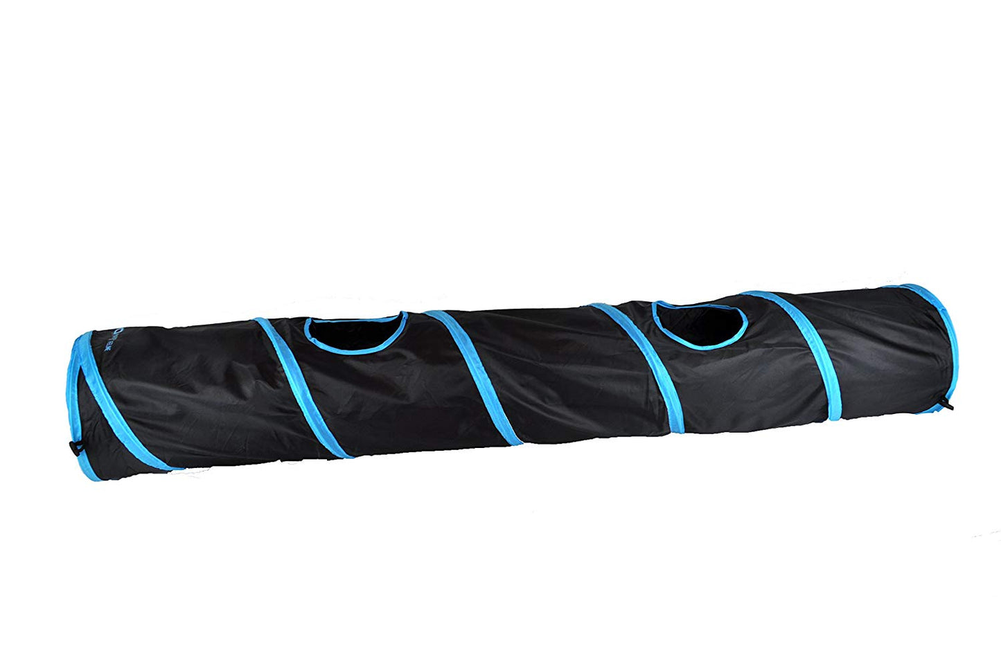 Collapsible 3-way Cat Tunnel with Toy - Multi-Size and Color Options