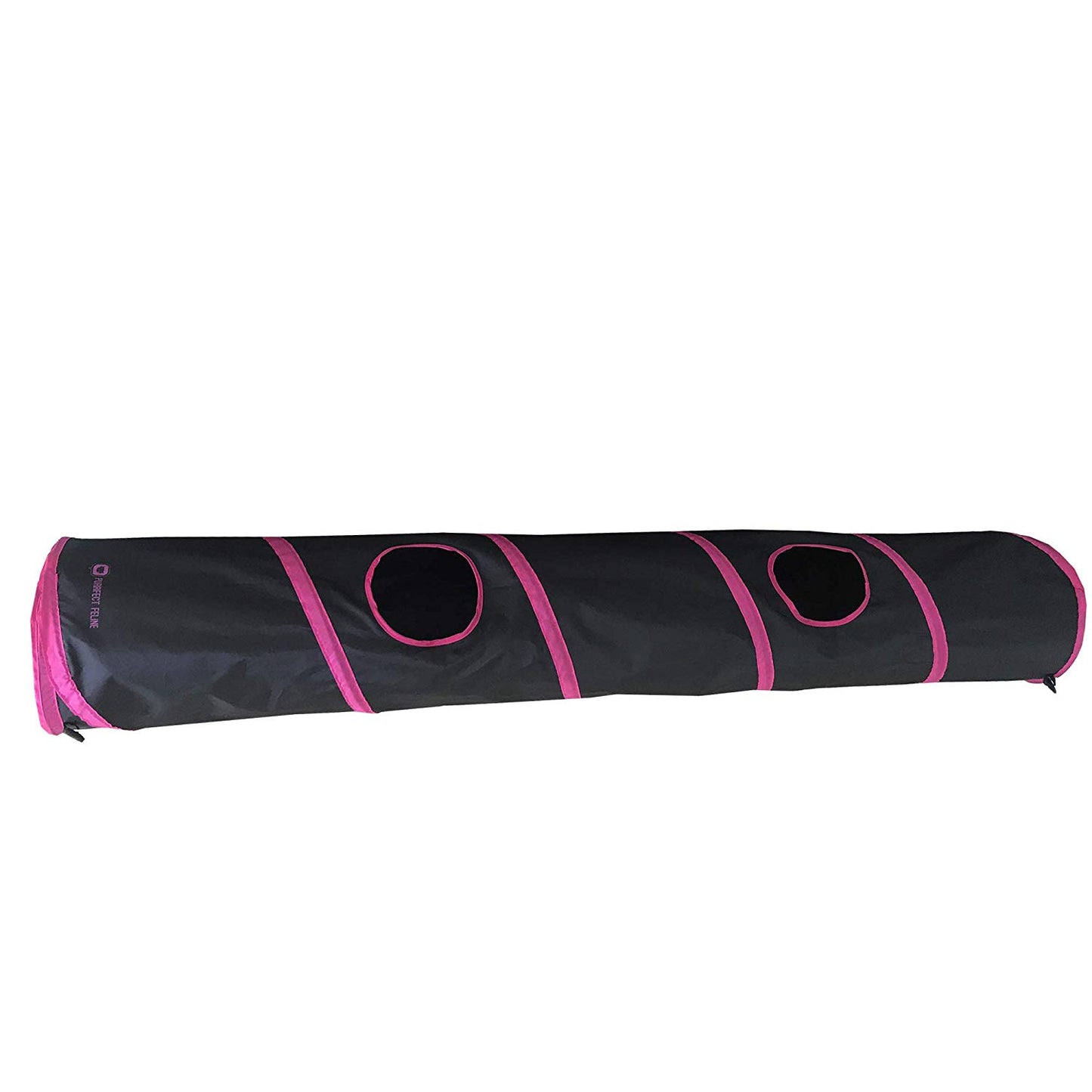 Collapsible 3-way Cat Tunnel with Toy - Multi-Size and Color Options