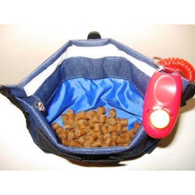 Dog Training Treat Bag with Pocket and Clicker - Multi-Color Options