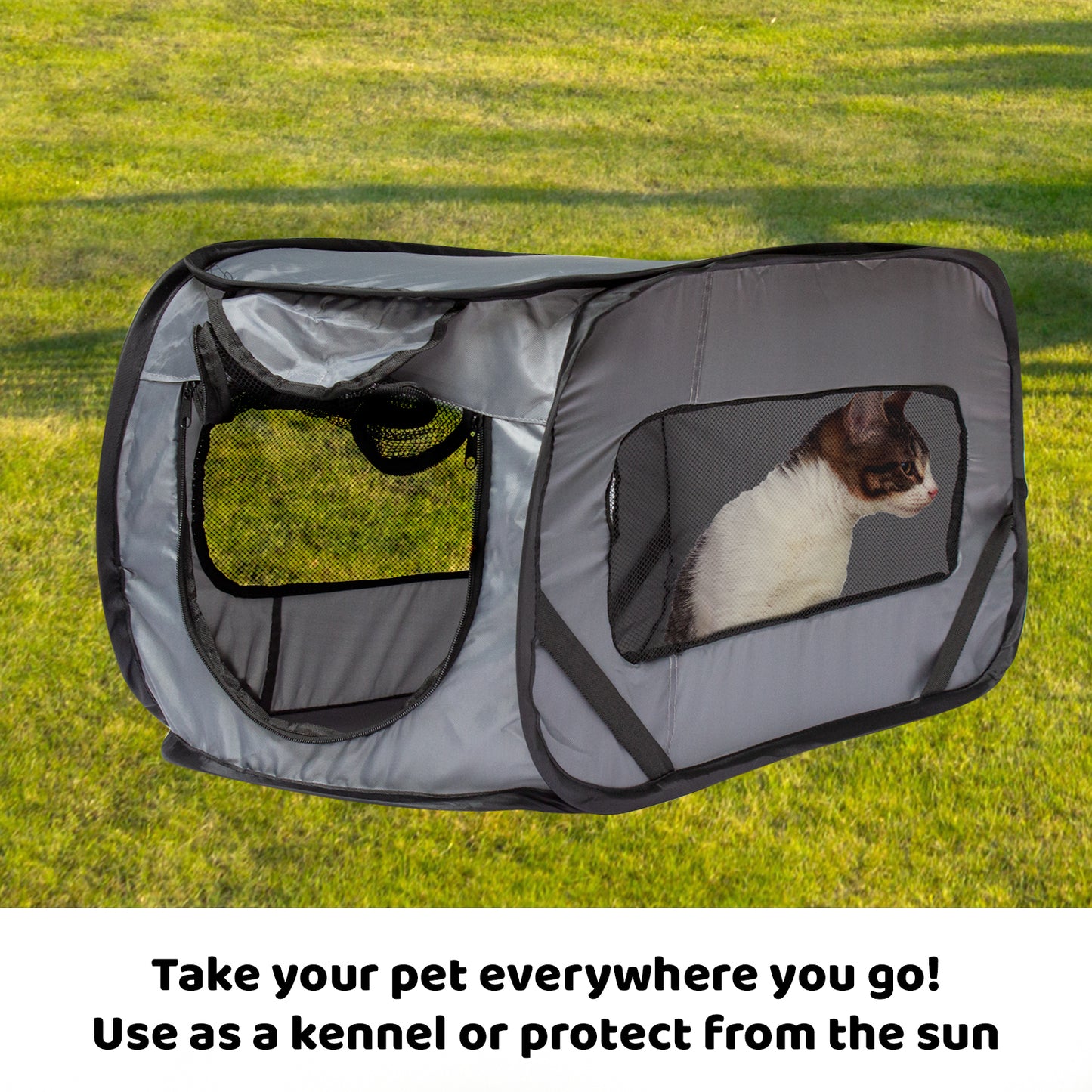 Foldable Lightweight Car Travel Kennel for Pets - Multi-Size Options