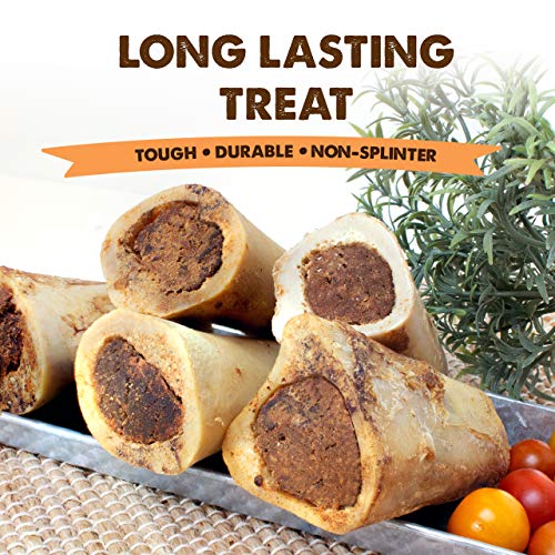 3" and 5" Beef Marrow - Long Lasting Dog Chews - By Pack and Size