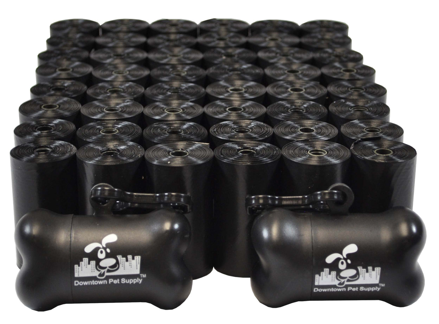 Dog Poop Bags with 2 Dispensers - Multi-Color and Pack Options