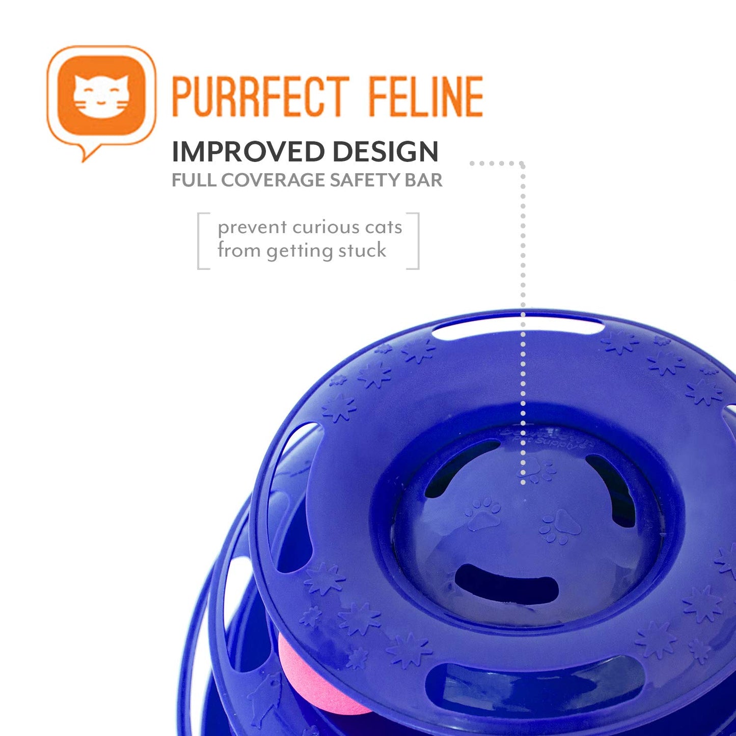 Purrfect Feline Titan's Tower - Interactive Cat Ball Toy