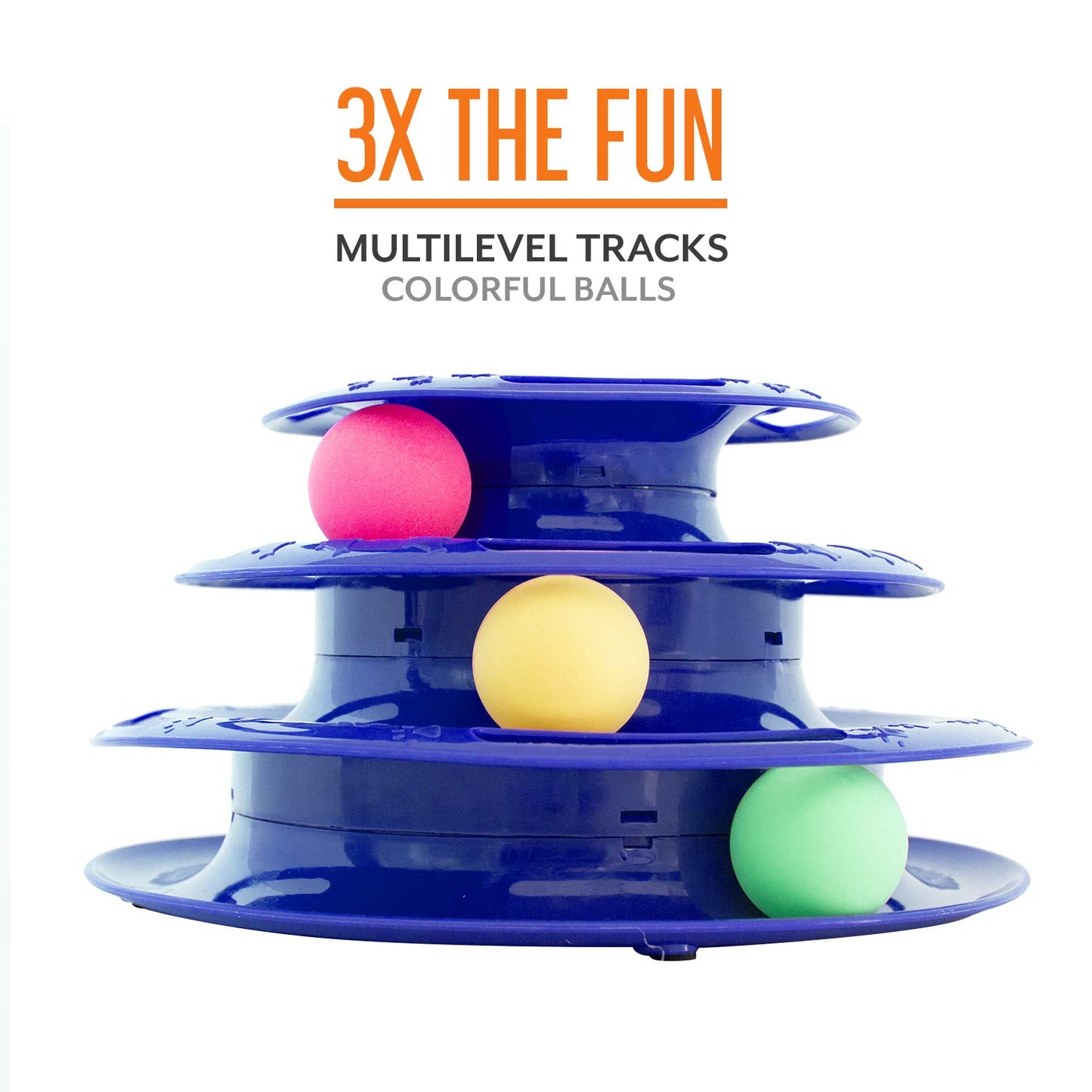 Purrfect Feline Titan's Tower - Interactive Cat Ball Toy