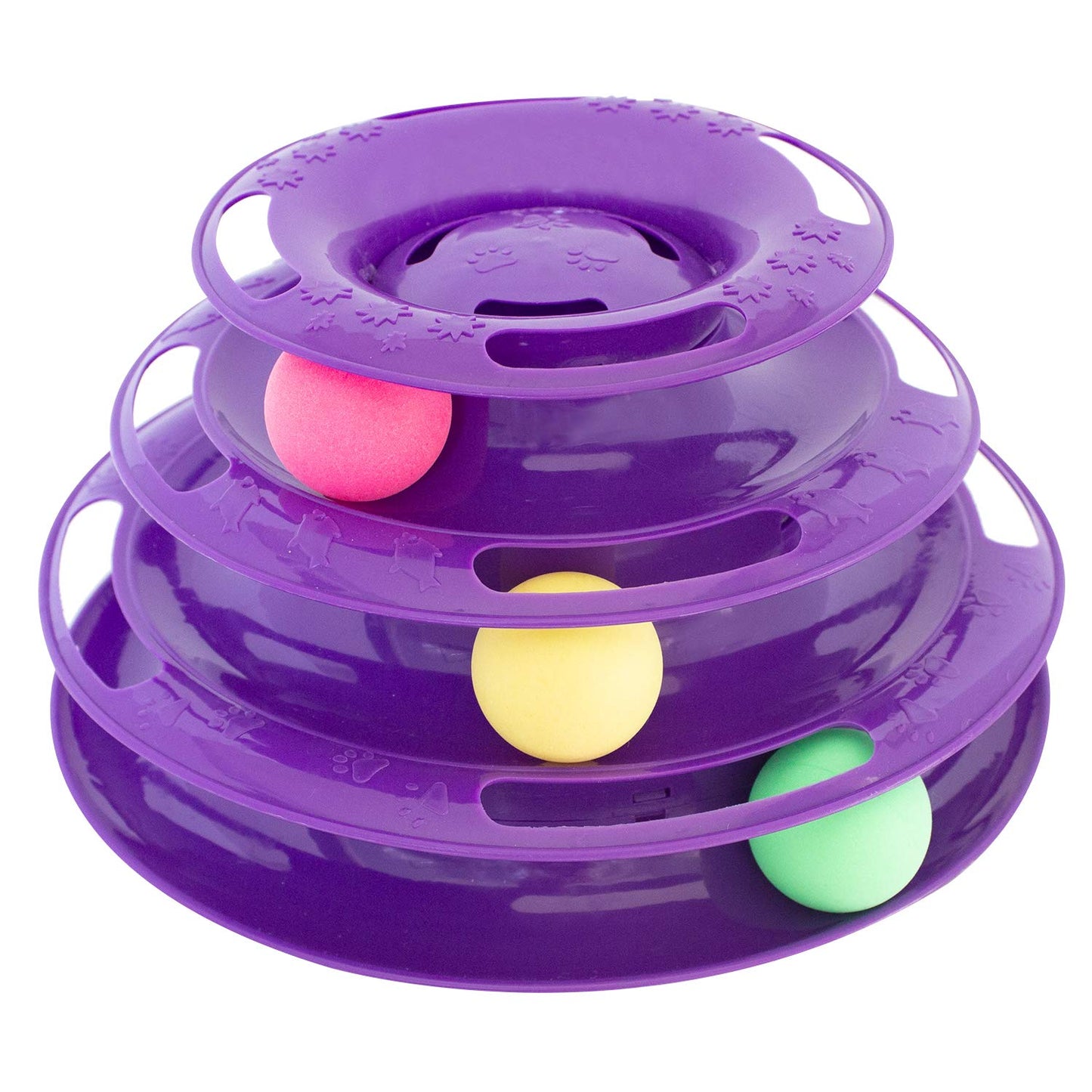 Purrfect Feline Titan's Tower - Interactive Cat Ball Toy