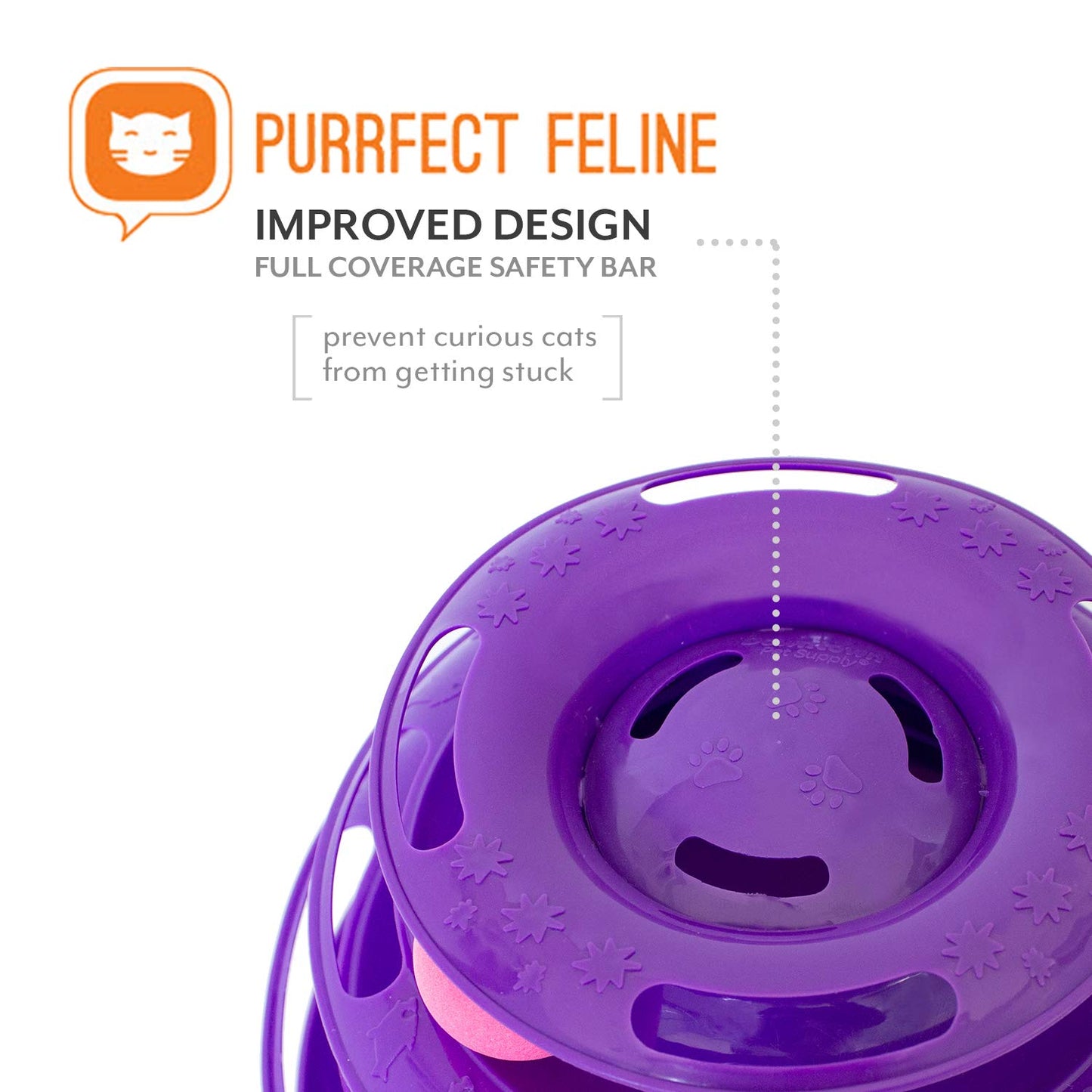 Purrfect Feline Titan's Tower - Interactive Cat Ball Toy