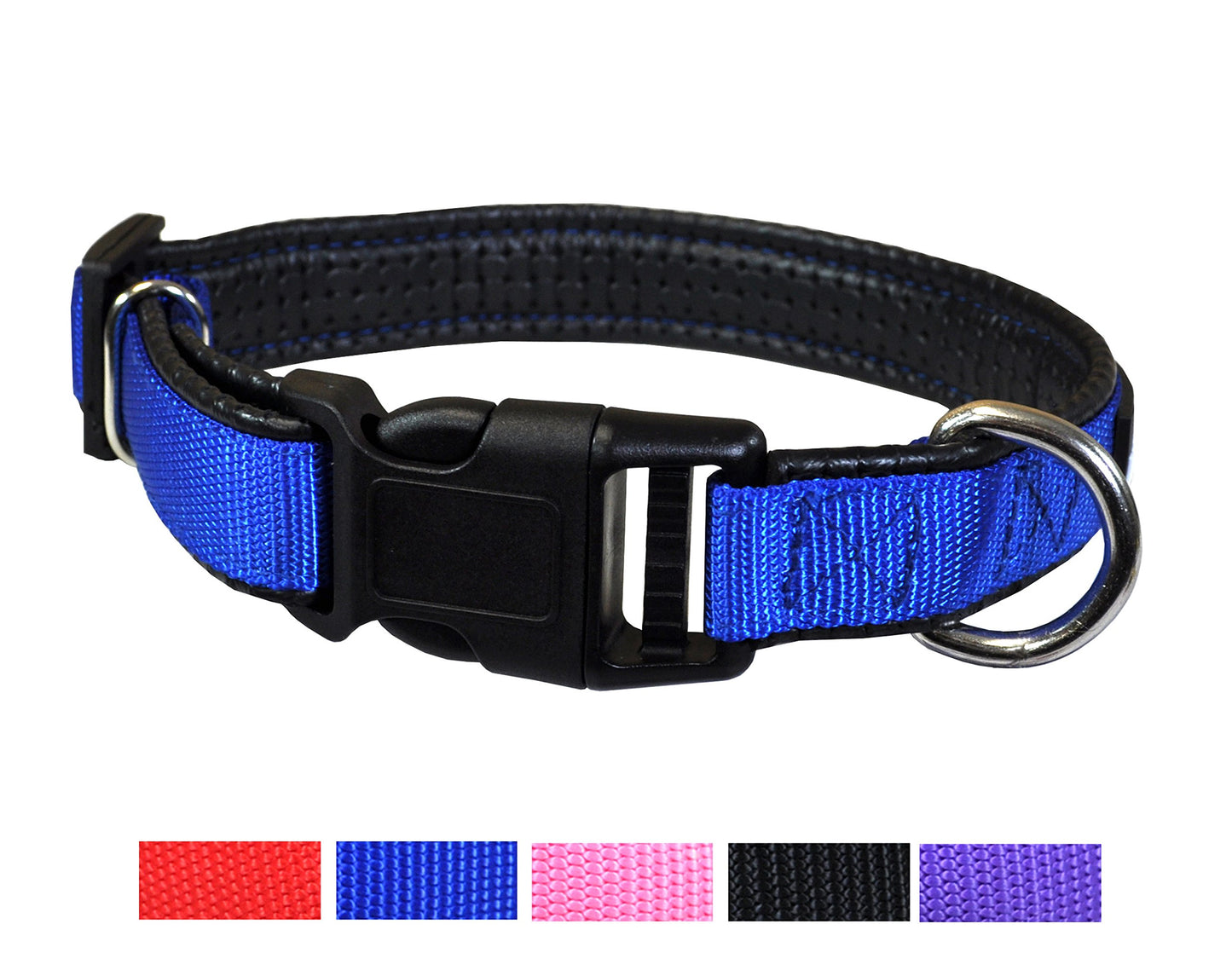 Adjustable Quick Release Dog Collar - Multi-Size and Color Options