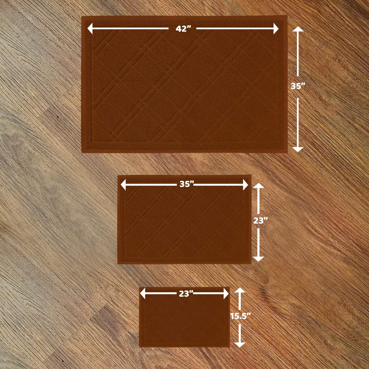 Non-Slip Padded Mesh Mat for Cat Litter - Multi-Size and Color