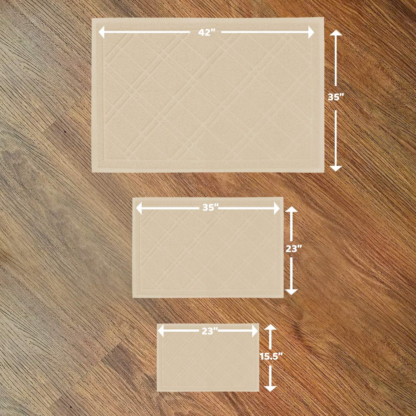 Non-Slip Padded Mesh Mat for Cat Litter - Multi-Size and Color