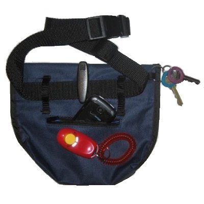 Dog Training Treat Bag with Pocket and Clicker - Multi-Color Options