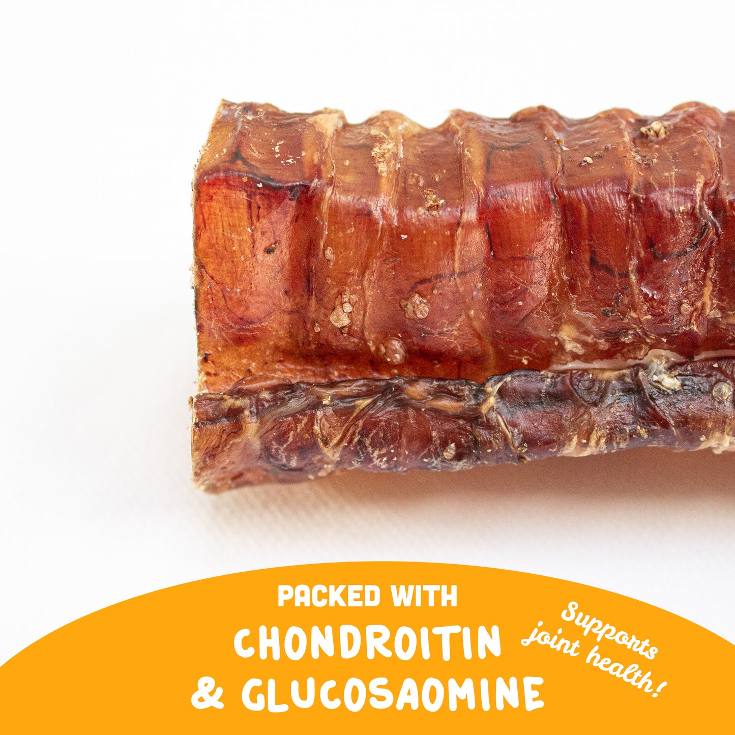 3-12" Beef Trachea for Dogs - Natural Chew Treats - Multi-Pack Options