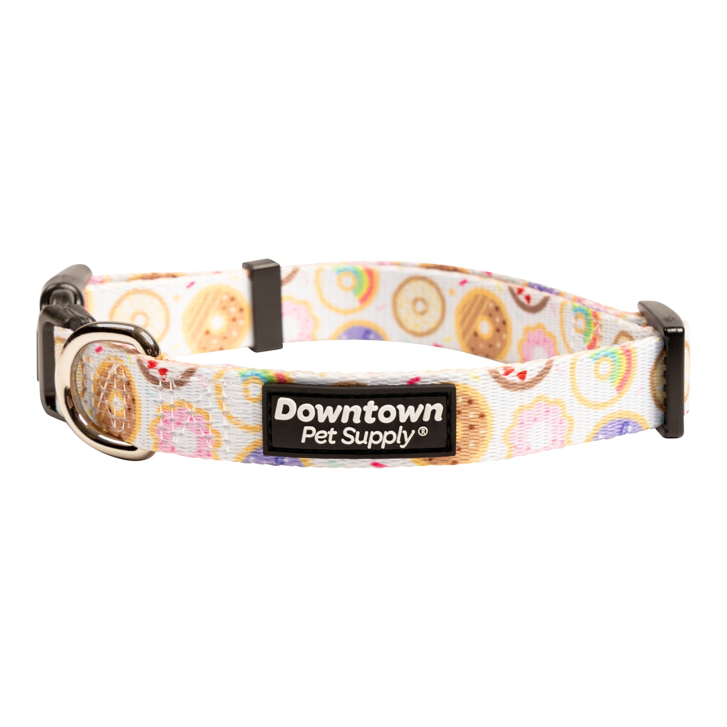 Dog Collar with Premium Nickel Plated D-ring - Multi-Size and Style