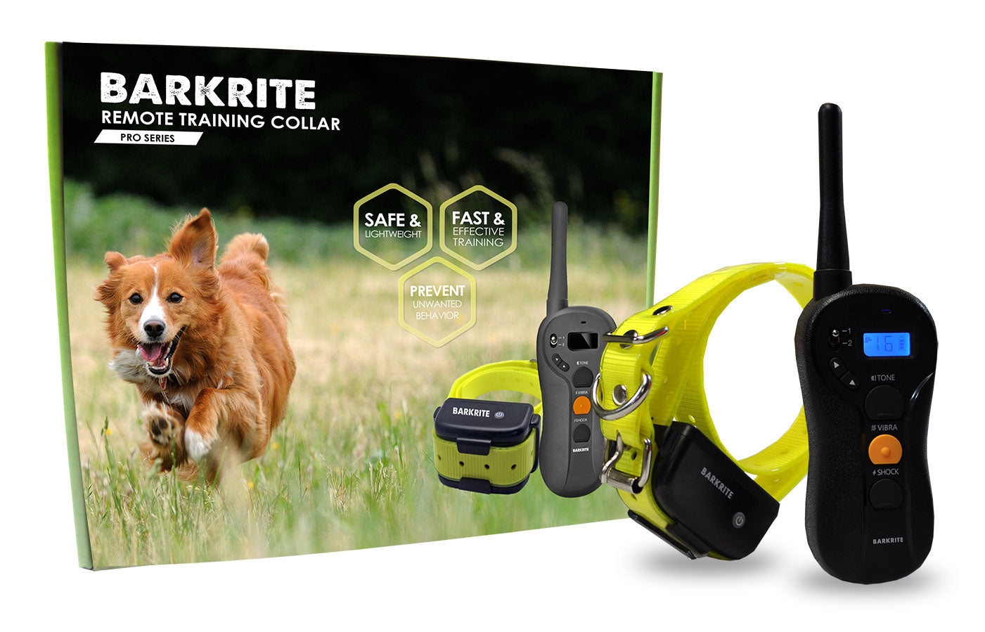 Water Resistant Remote Training Collar with Rechargeable Receiver