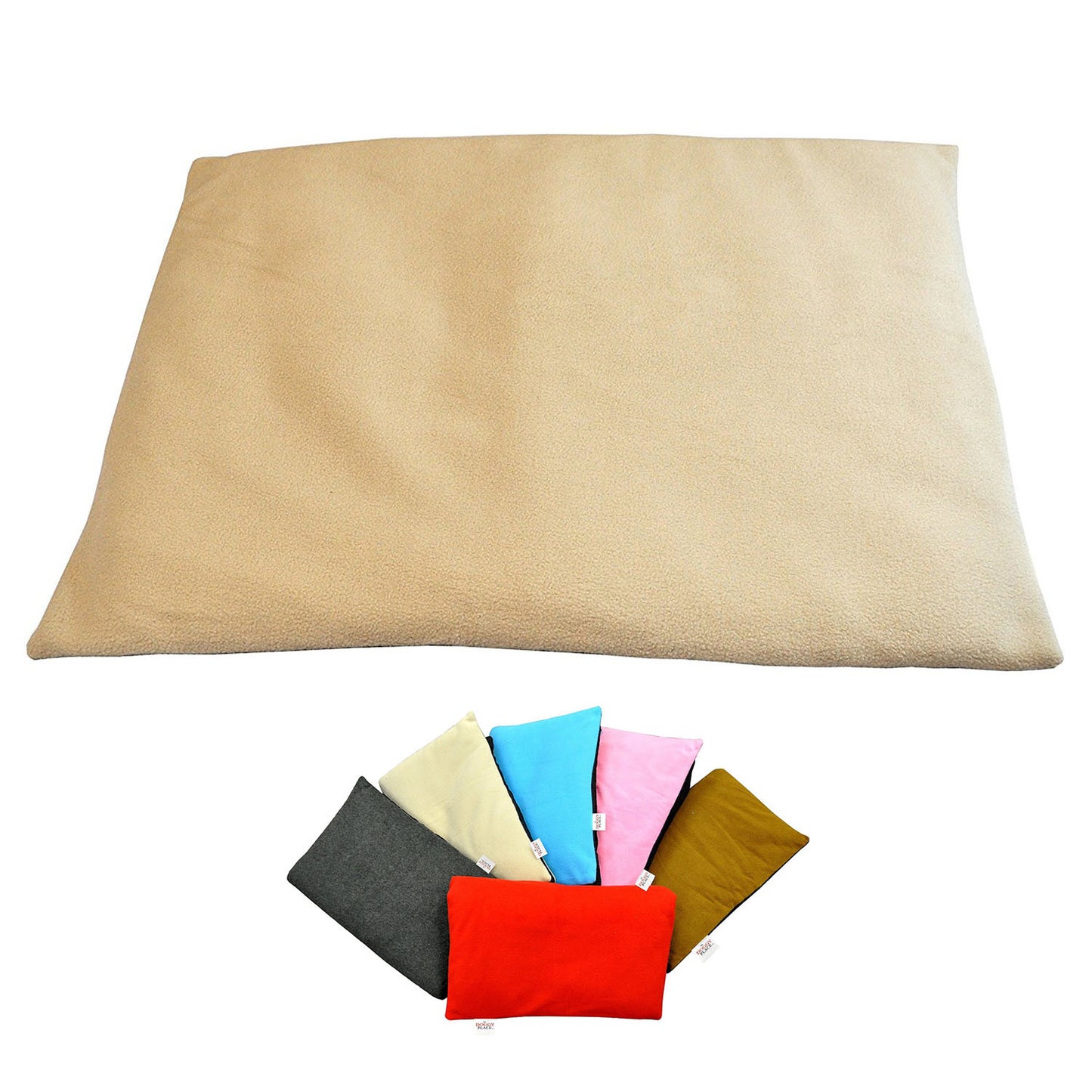 Dog Crate Mat - Comfort Fleece Pad Bed - Multi-Size and Color Options