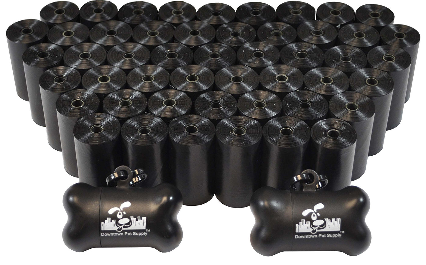 Dog Poop Bags with 2 Dispensers - Multi-Color and Pack Options