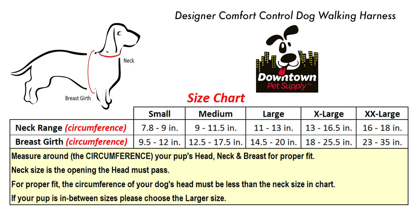 Stylish Small Dog Comfort Harness - Multi-Color and Size Options