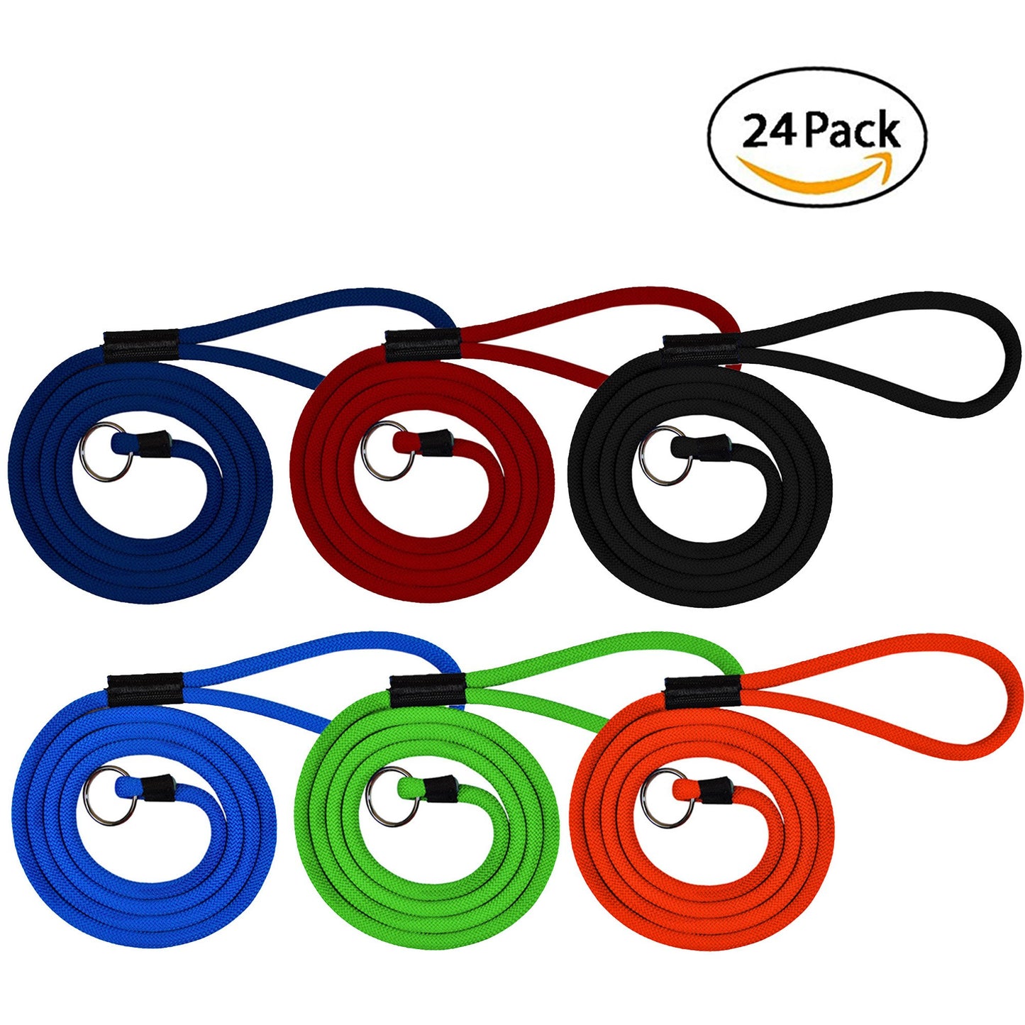 Durable 6' Long Dog Slip Lead Leash - Multi-Color Options