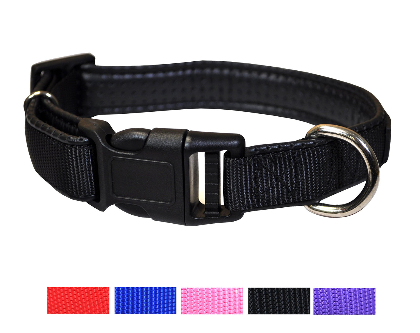 Adjustable Quick Release Dog Collar - Multi-Size and Color Options