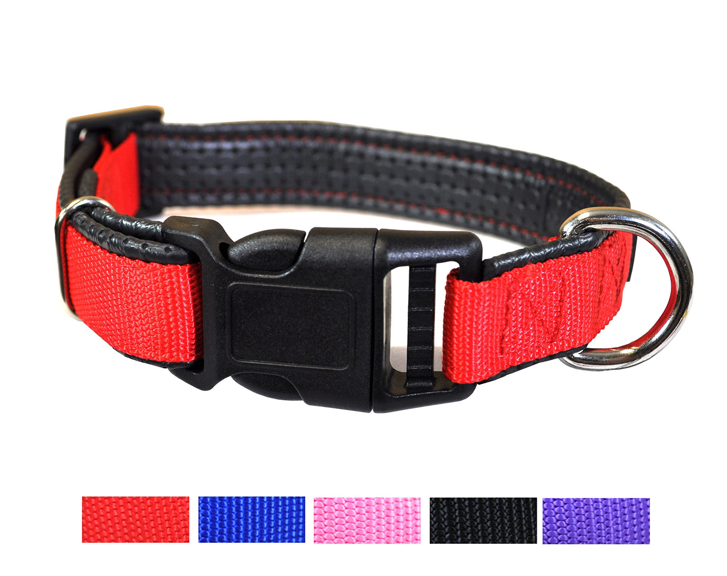 Adjustable Quick Release Dog Collar - Multi-Size and Color Options