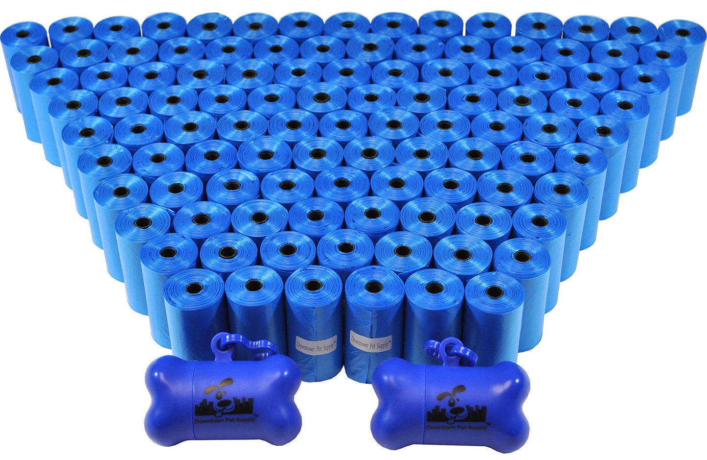 Dog Poop Bags with 2 Dispensers - Multi-Color and Pack Options