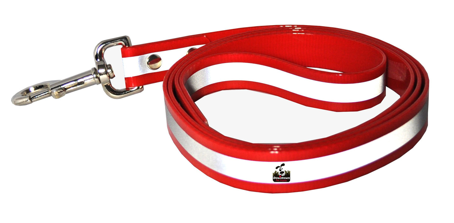 5' Long Reflective Dog Leash - Multi-Color Options