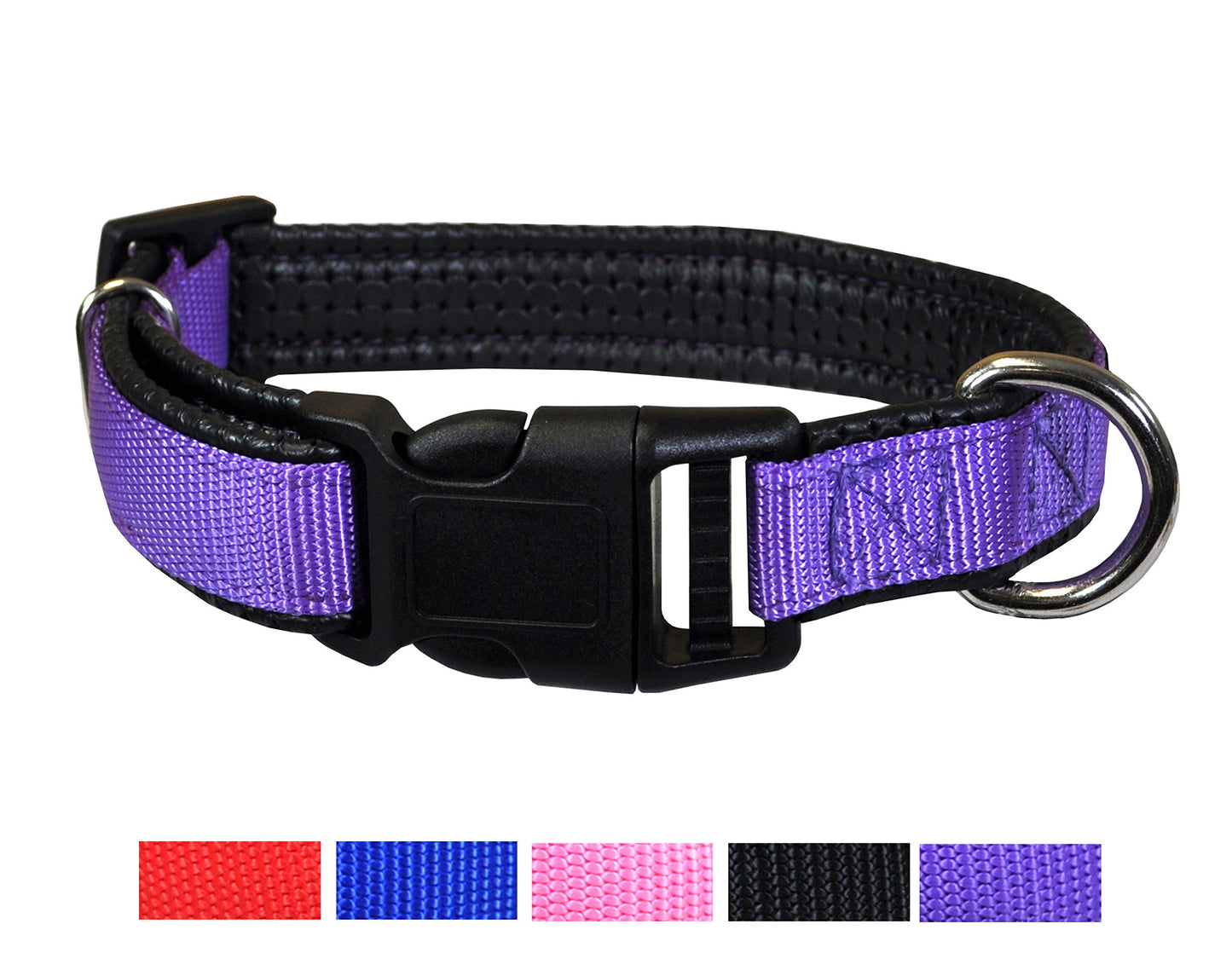 Adjustable Quick Release Dog Collar - Multi-Size and Color Options