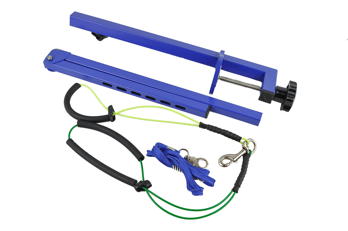Foldable Pet Grooming Arm with Clamp, Dog Grooming loop and No Sit Haunch Holder - Innovative Portable Grooming Arms