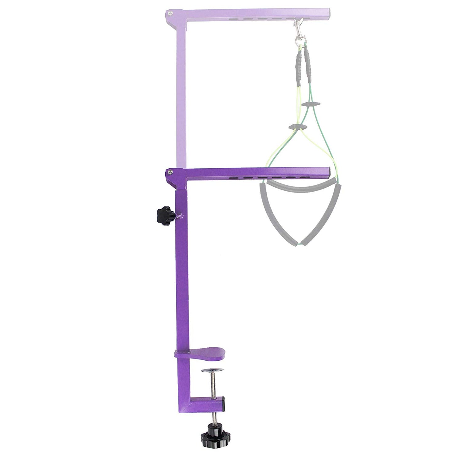 Foldable Pet Grooming Arm with Clamp, Dog Grooming loop and No Sit Haunch Holder - Innovative Portable Grooming Arms
