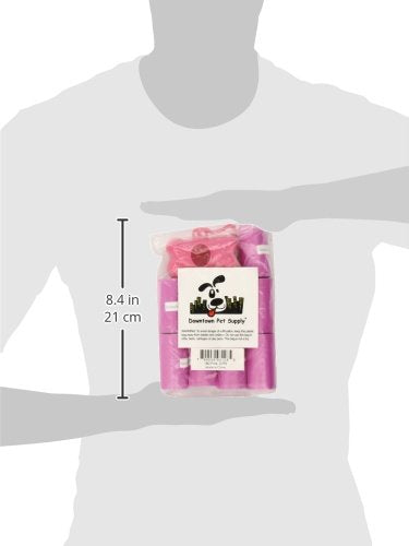 Pink - Pet Waste Poop Bags + FREE Dispenser