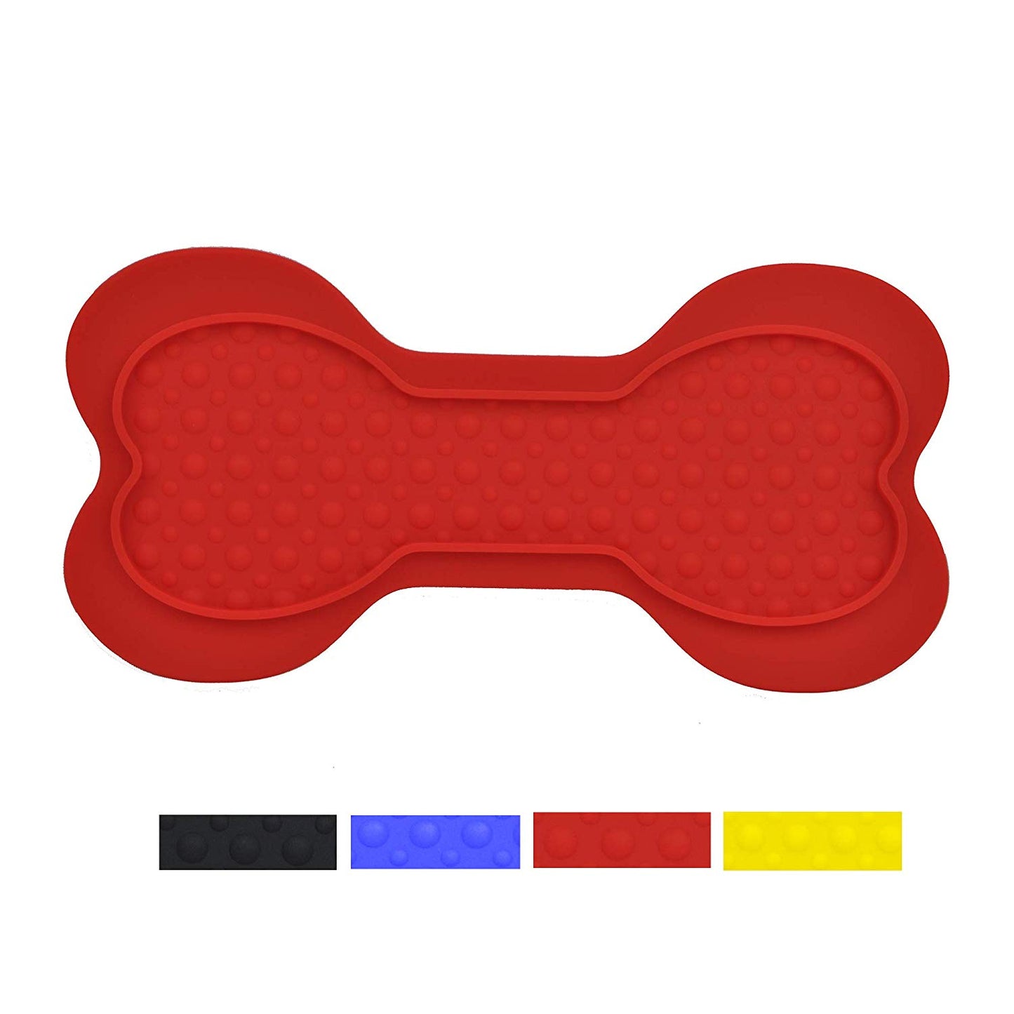 Silicon Bone Mat for Dogs - Lick Mat - Multi-Pack and Color Options