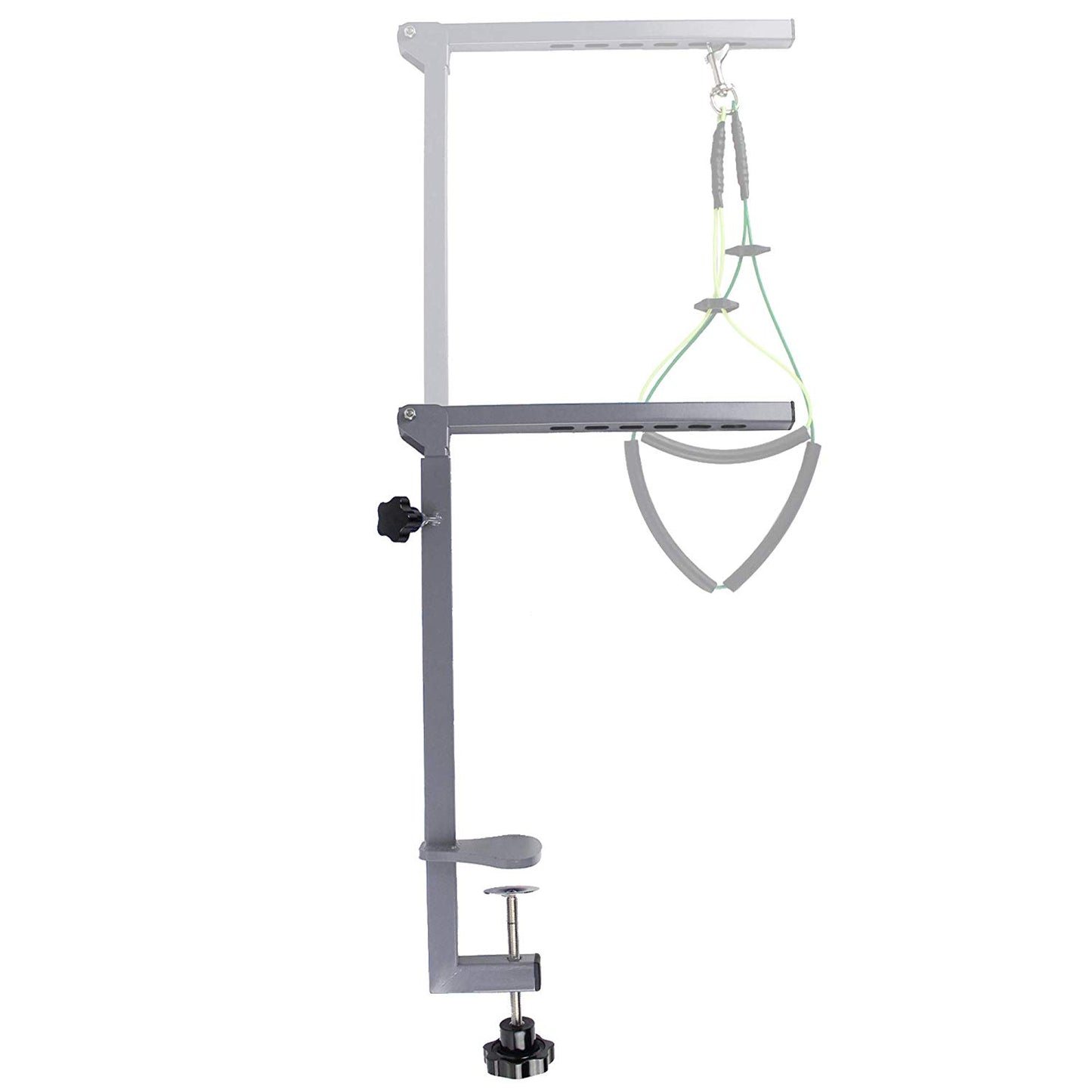 Foldable Pet Grooming Arm with Clamp, Dog Grooming loop and No Sit Haunch Holder - Innovative Portable Grooming Arms