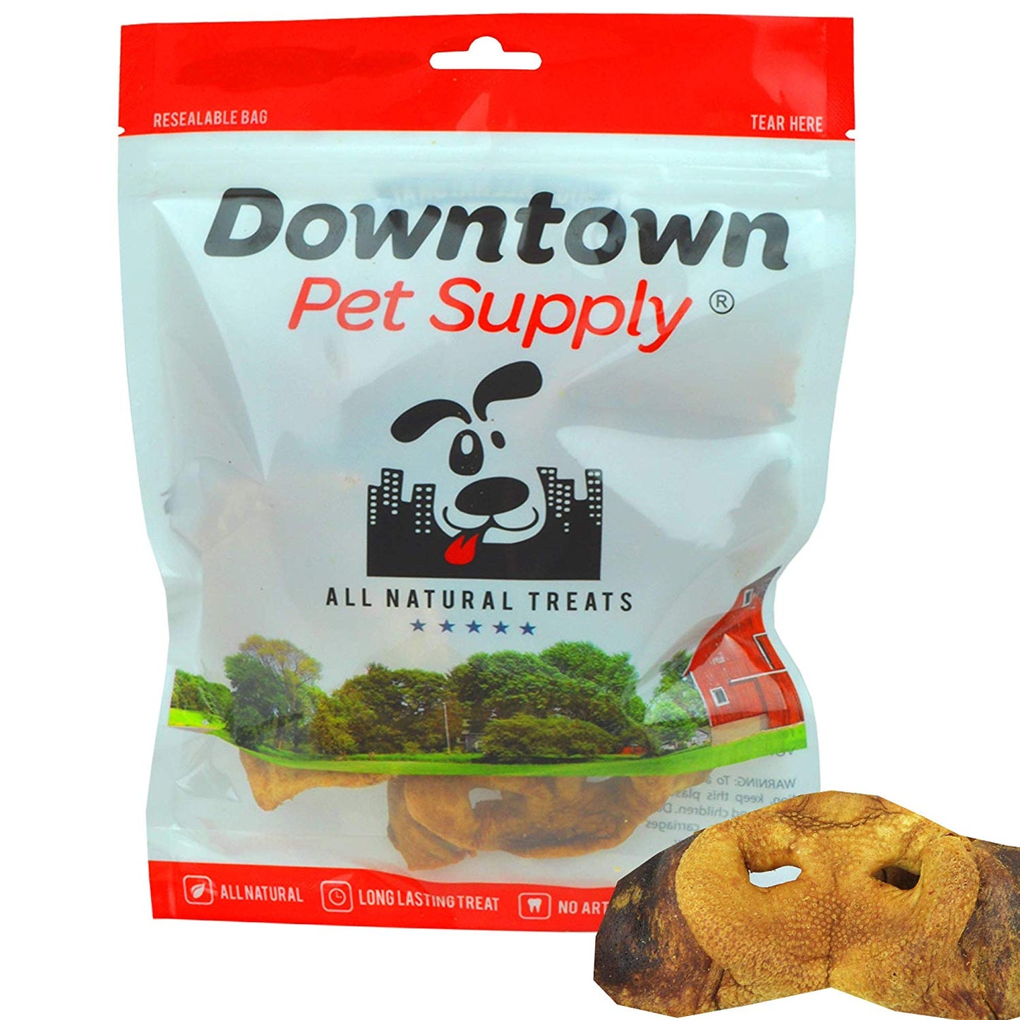 USA Jumbo Pig Snouts - Single Ingredient All Natural Pork Chews
