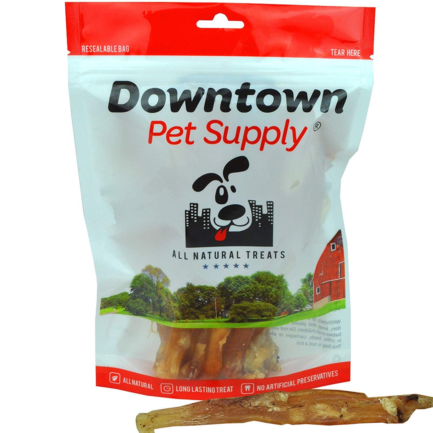 8-10" Beef Tendons - 100% Natural Dog Beef Treats - By Pack