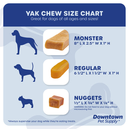 Yak Nugget Puffs - 100% Natural Dog Chew Treats - By Weight