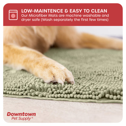 My Doggy Place - Ultra Absorbent Microfiber Dog Pet Door Mat, Durable, Quick Drying, Washable, Prevent Mud Dirt, Keep Your House Clean (Sizes: Medium, Large, X-Large Runner, Hall Runner, Half Moon)