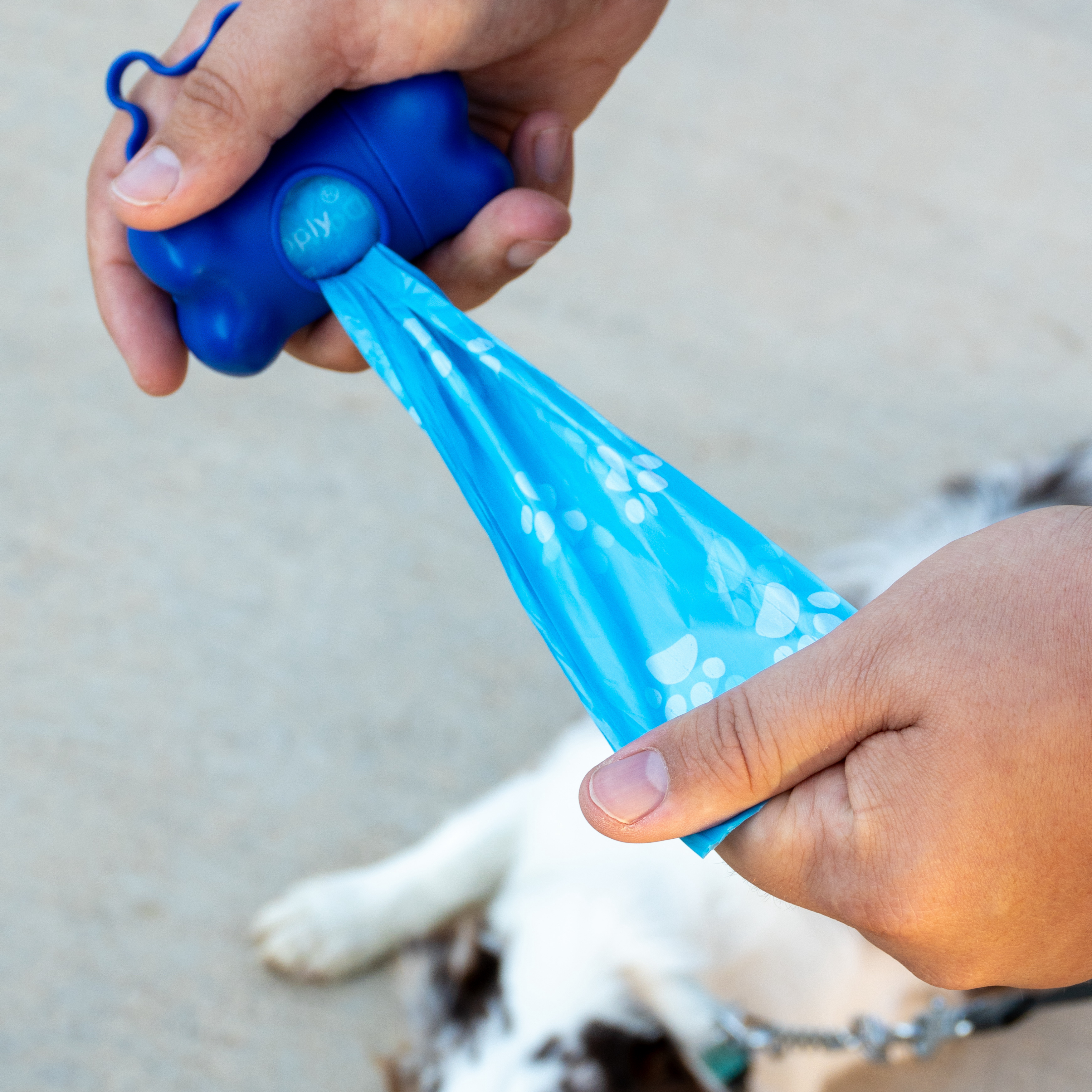 Dog Poop Bags with Dispenser - Rainbow Colors