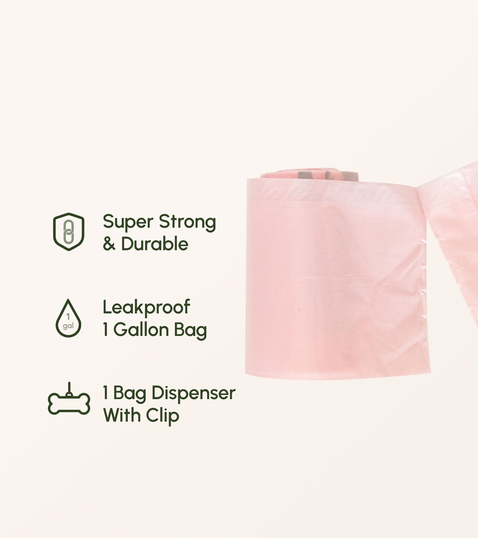Pastel Dog Poop Bags with Dispenser - Lavender Scent or Unscented