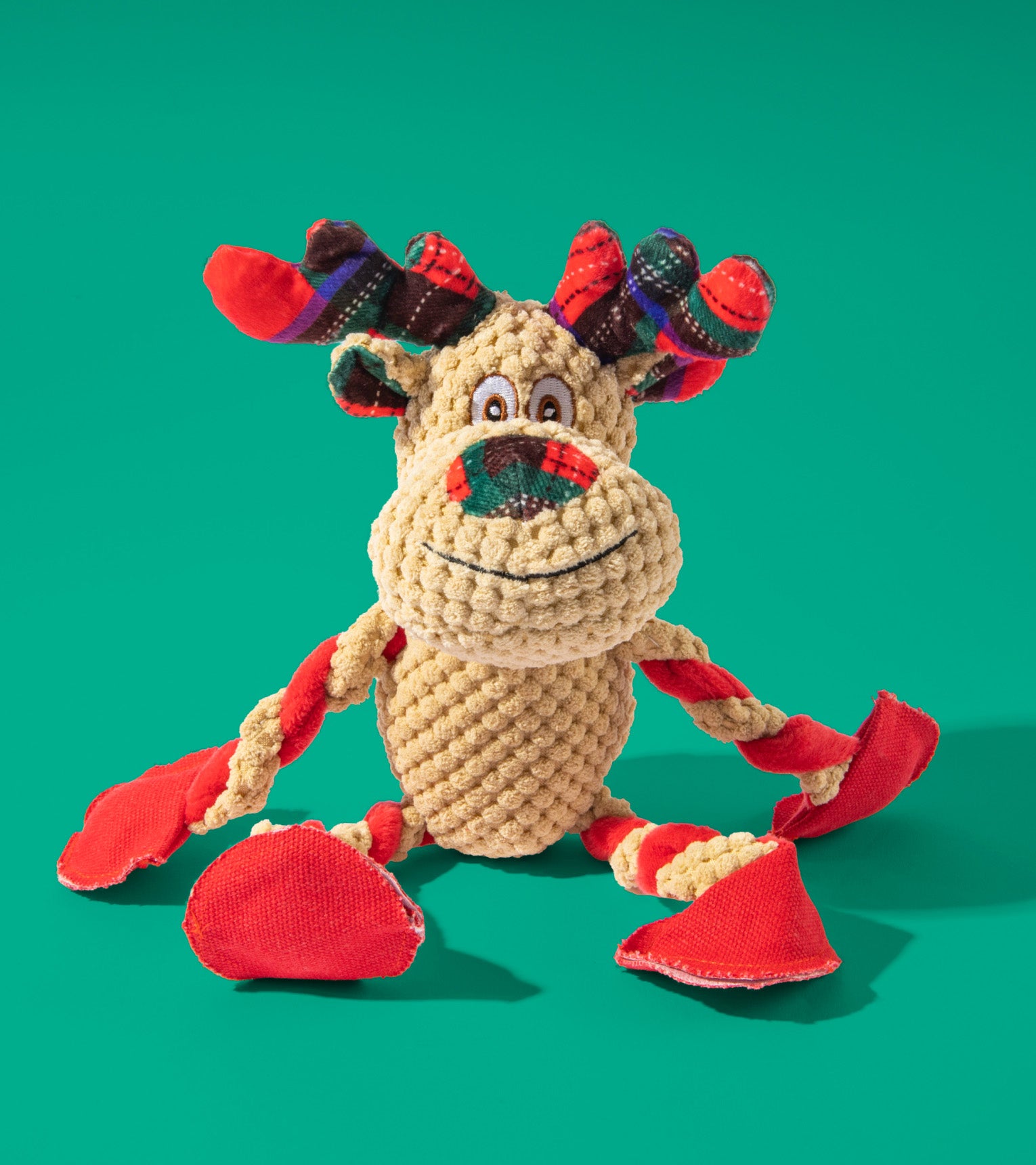 Holiday Reindeer Rope Dog Toy
